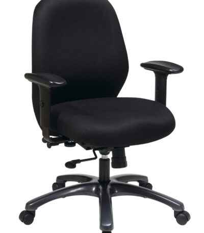24 Hour Ergonomic Chair with 2-to-1 Synchro Tilt - Titanium - Pro-Line II - Contemporary - Commercial