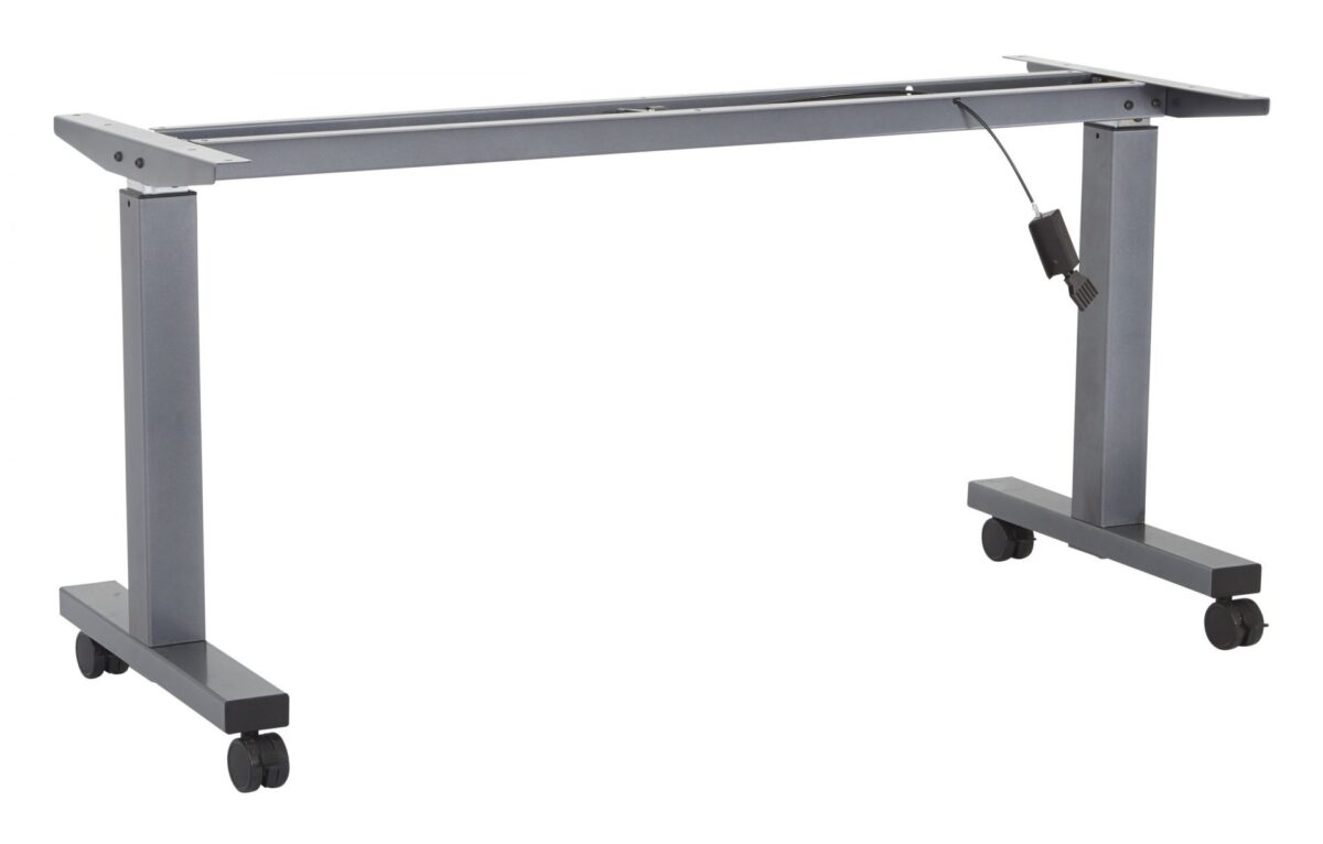 5' Frame for Height Adjustable Table - Titanium - OSP Furniture - Professional - Commercial