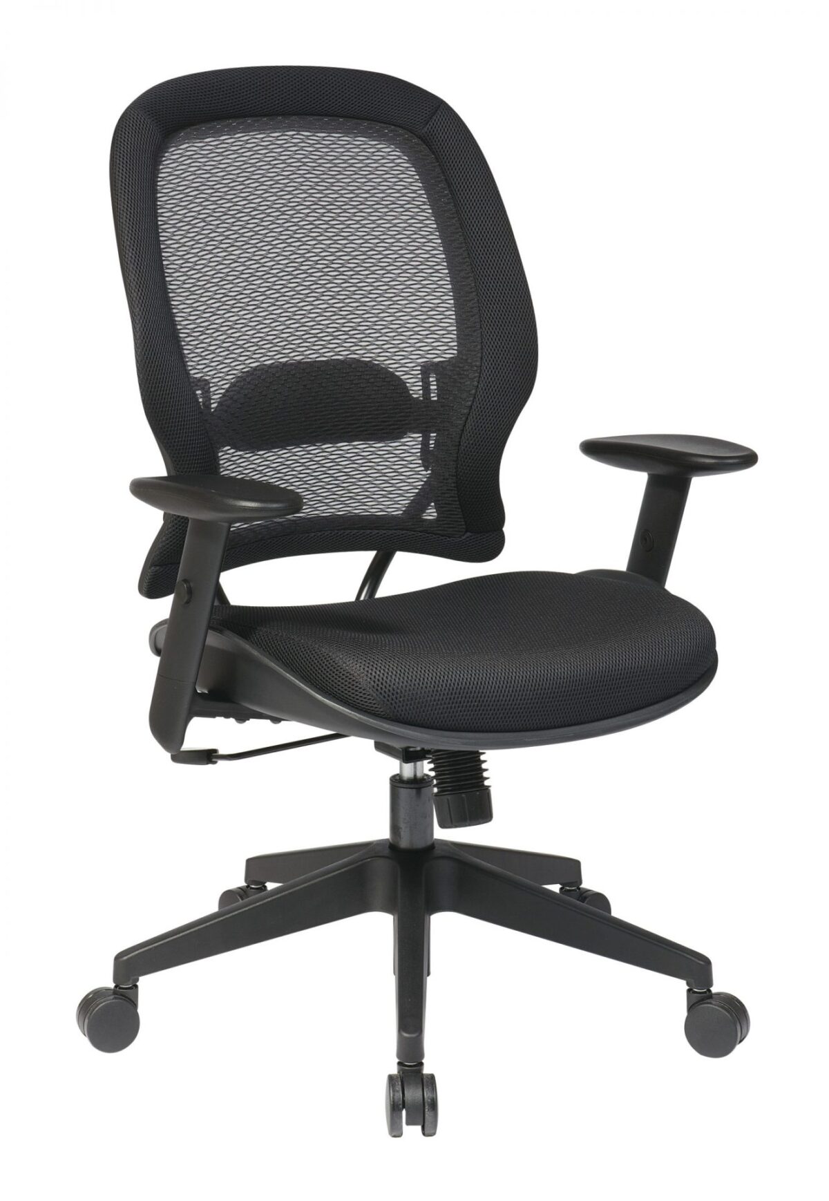 AirGrid Back And Mesh Seat Chair - Black - SPACE SEATING - Contemporary - Commercial