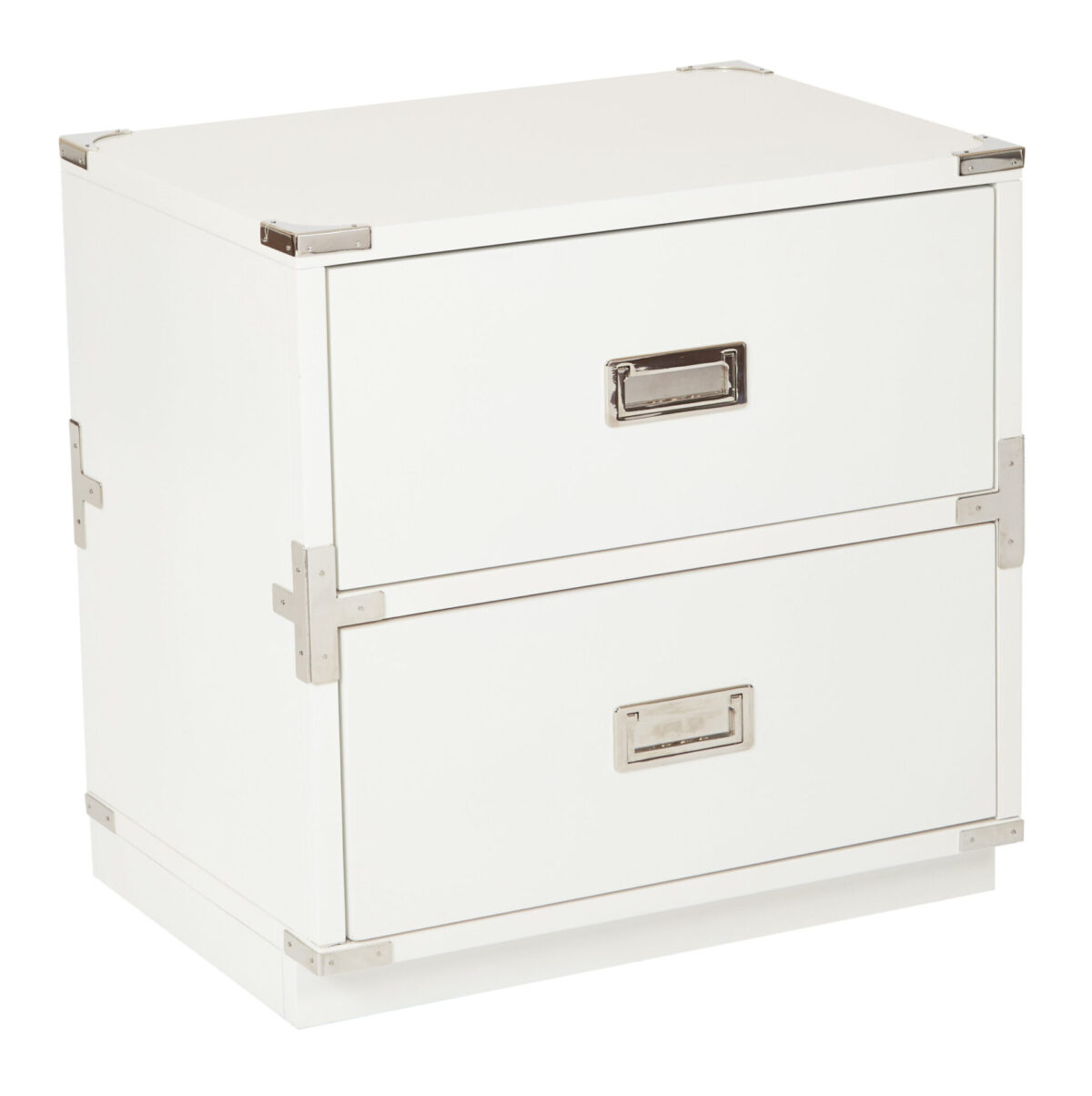 Wellington 2-Drawer Cabinet - White - OSP Home Furnishings - Midcentury - Residential