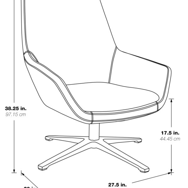 Modern Scoop Office Chair