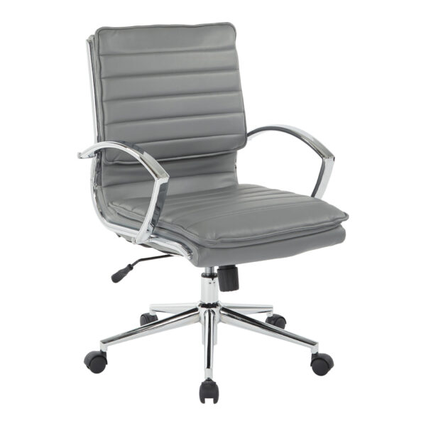 Mid Back Manager's Faux Lthr Chair