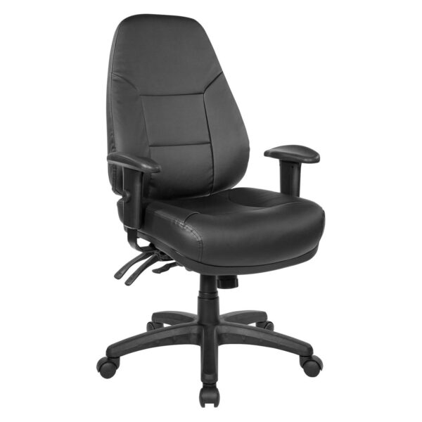 Deluxe Multi Function Chair - Dillon Black - Work Smart - Contemporary - Commercial