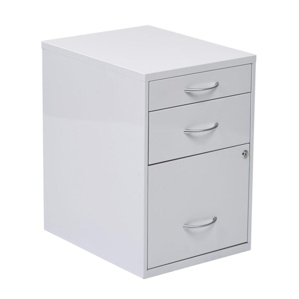 22" Pencil, Box, File Cabinet - White - OSP Home Furnishings - Professional - Residential