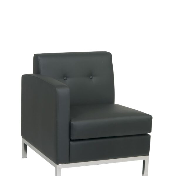 Wall Street Armchair LAF - Black - Residential and Commercial