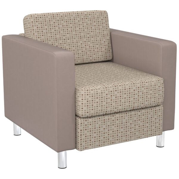 Pacific Chair in 2 Tone Fabric - Fine Tune Luna and Dillon Stratus Fabric - Residential and Commercial