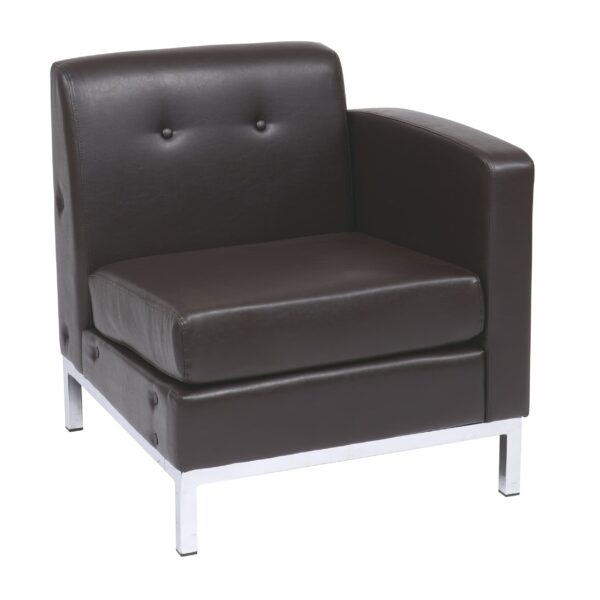 Wall Street Armchair RAF - Espresso - Residential and Commercial
