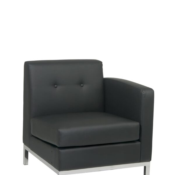 Wall Street Armchair RAF - Black - Residential and Commercial