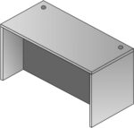 71X30 DESK SHELL-MAHAGONY-KD