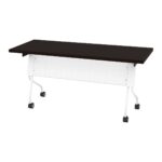 5' White Frame With Espresso Top