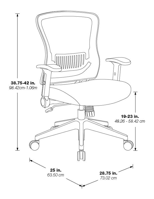 Dark Ari Grid Back Managers Chair