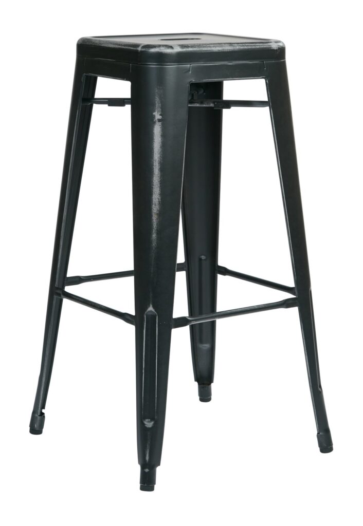 Bristow 30" Antique Metal Barstool