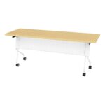 6' White Frame With Maple Top