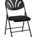 Folding Chair with Plastic Fan Back