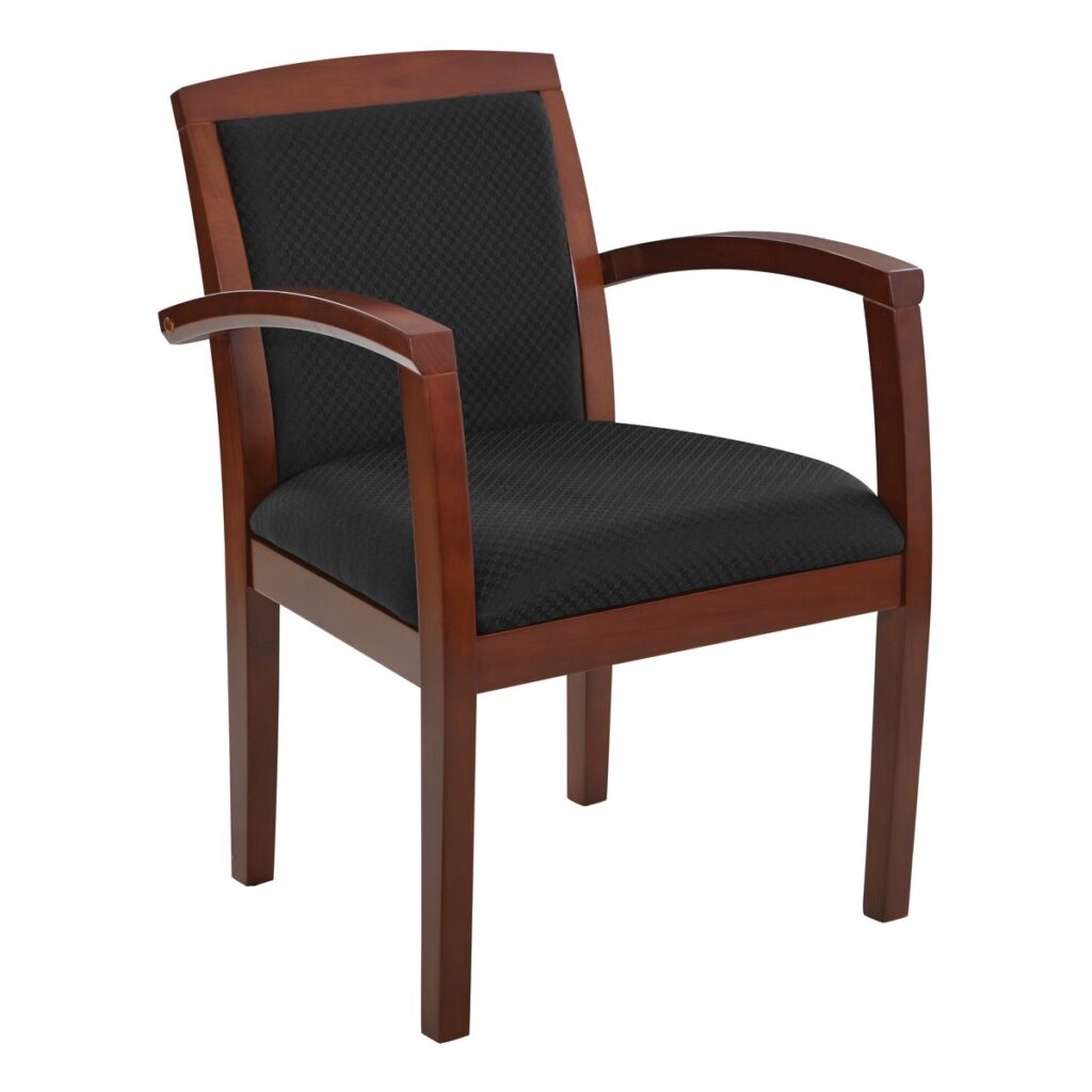 Upholstered back guest chair