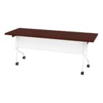 6' White Frame With Mahogany Top