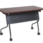 4' Titanium Frame With Mahogany Top