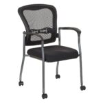 Titanium Visitors Chair with Arms