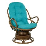 Kauai Rattan Swivel Rocker Chair