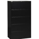 36" Wide 5 Drawer Lateral File With Core-Removeable Lock & Adjustable Glides