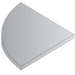 Pace Tables Quarter Round Top 24”X 24” - Pace Tables - PAC-QRT2424-MAH